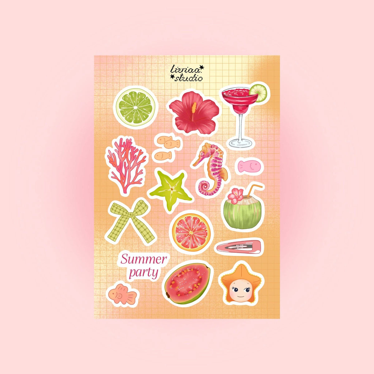 Planche de stickers - Summer Party