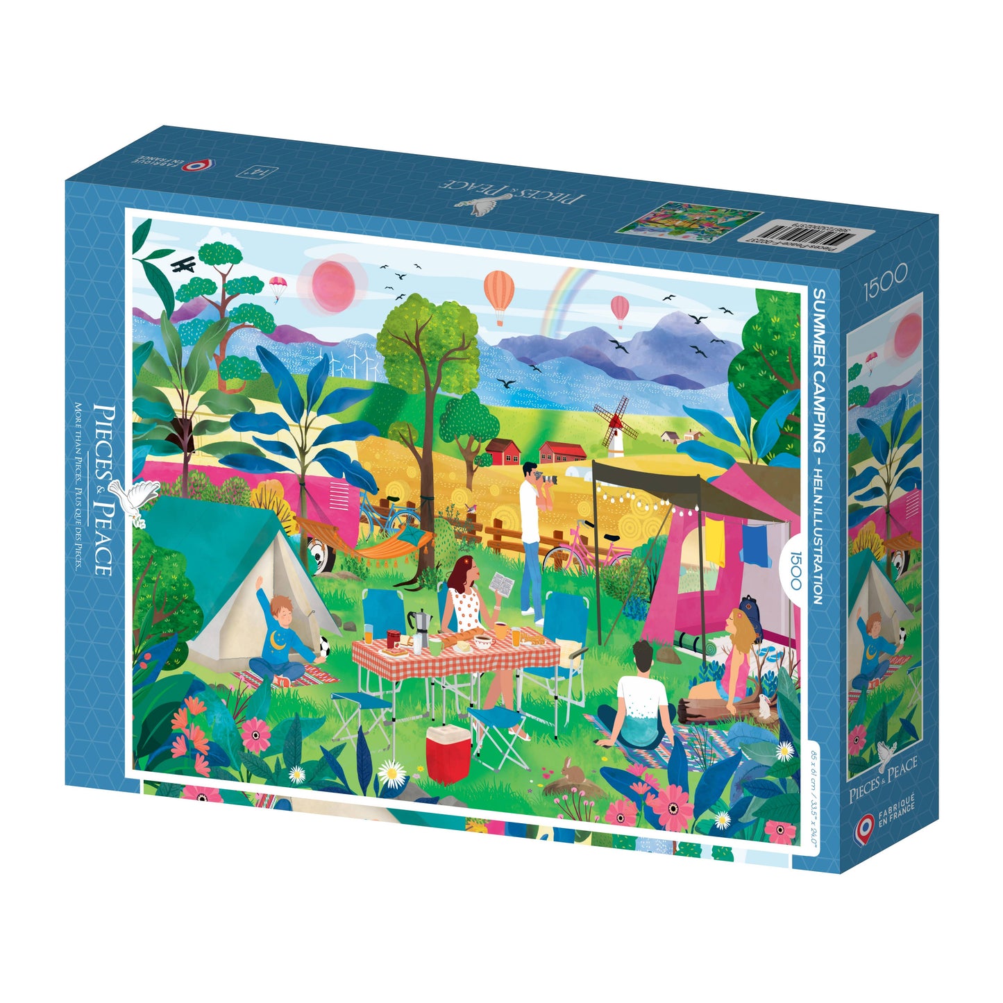 Puzzle 1500 pièces - L'Eté au Camping