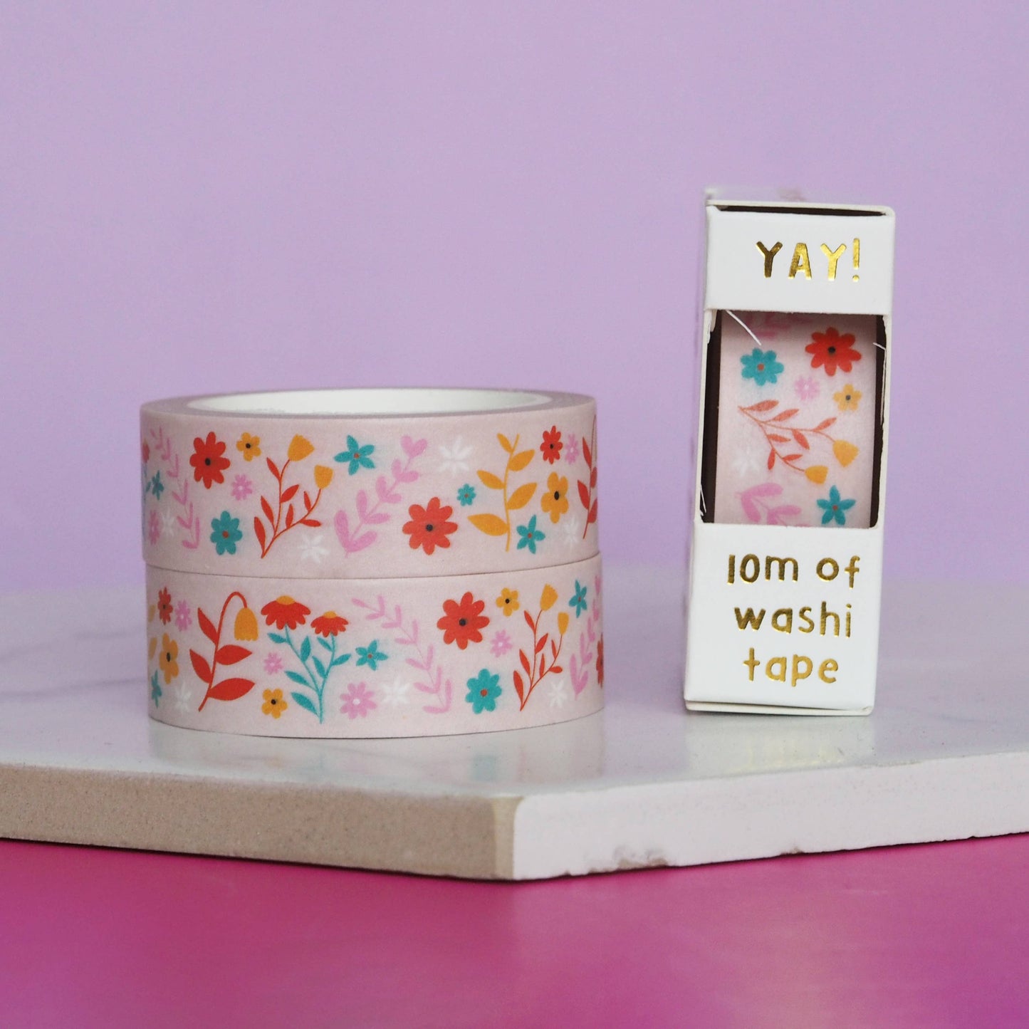 Washi Tape - Floral Flourish Light