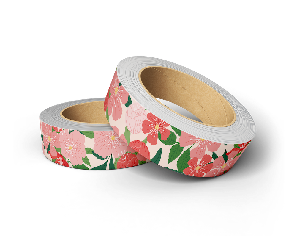 Washi Tape - Fleurs Rose