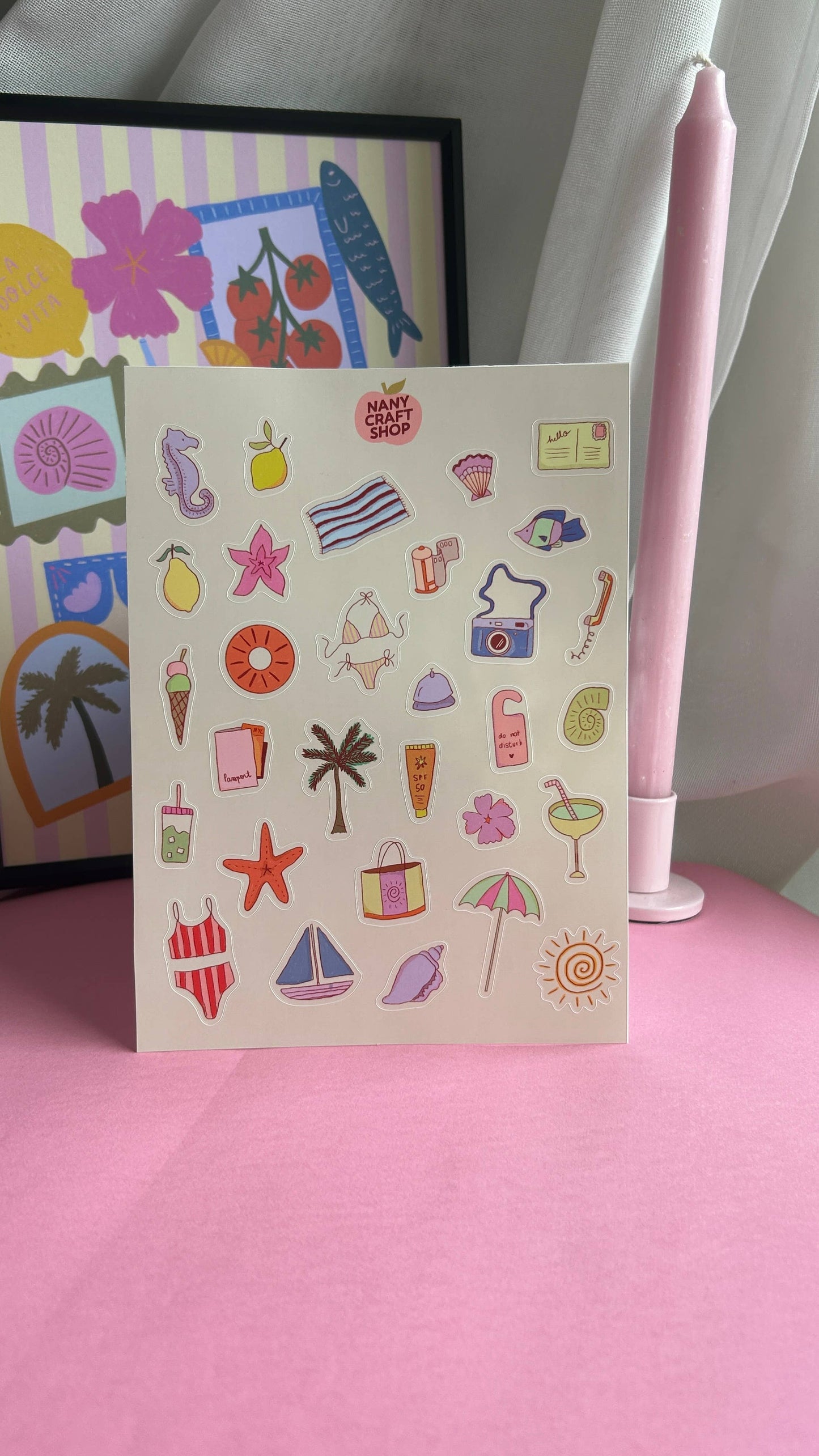 Planche de stickers - Summer