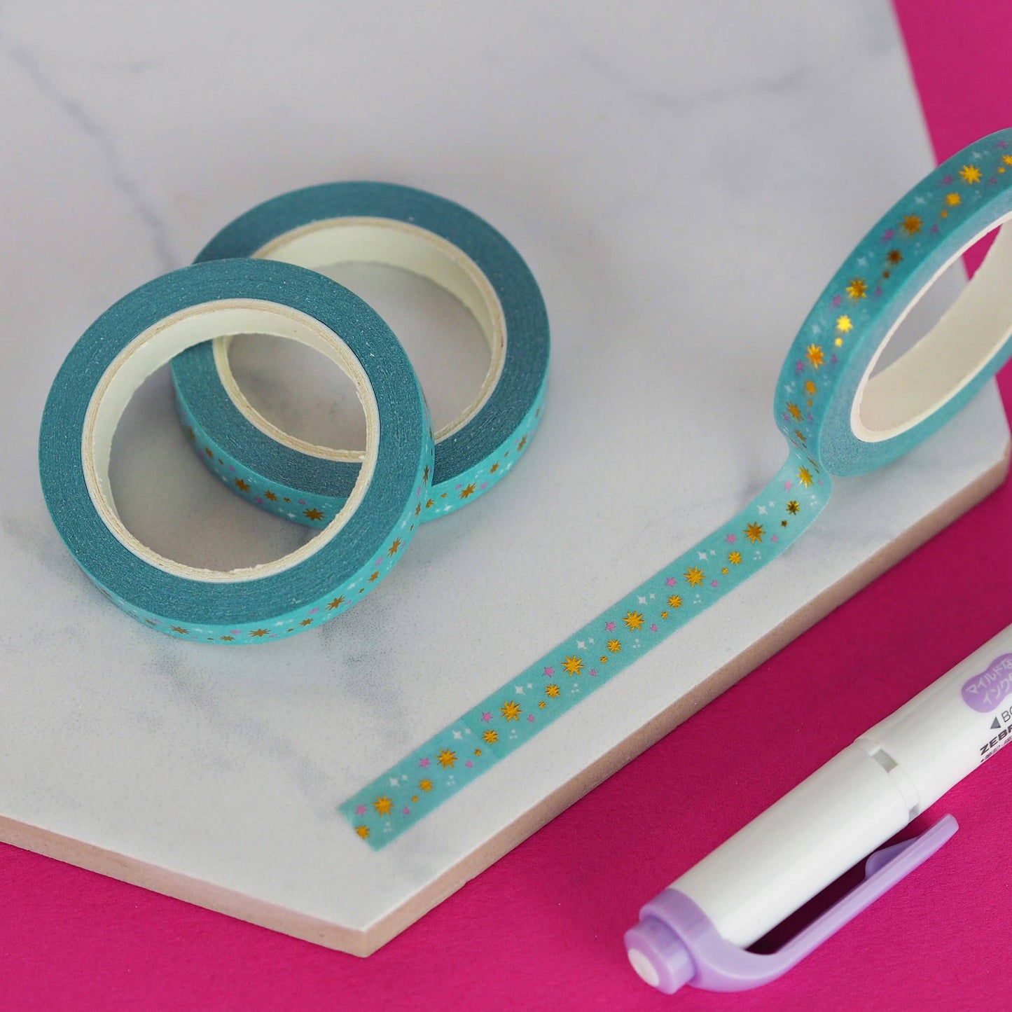 Washi Tape - Mint Stars