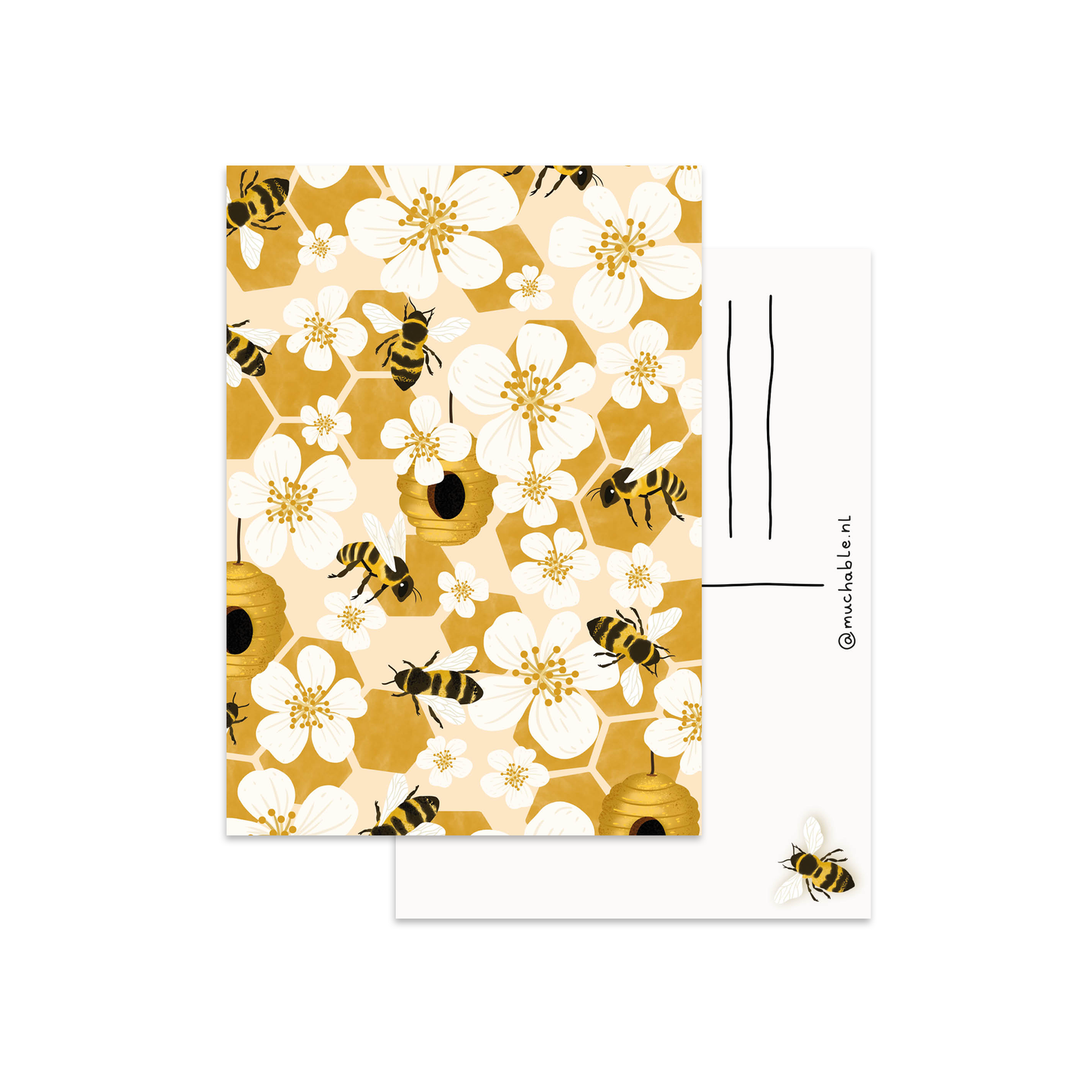 Carte postale - Abeilles