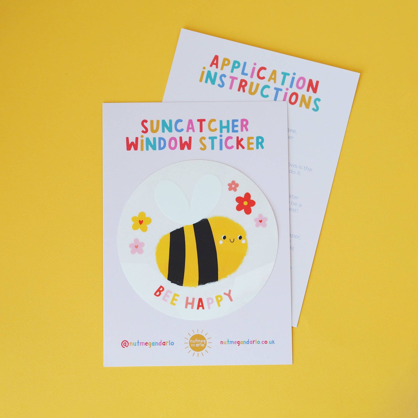 Sticker Sun catcher - Bee Happy