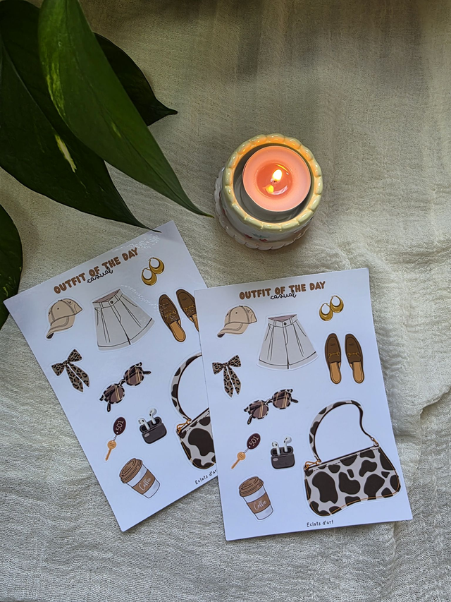Planche de stickers - Outfit Of the Day Casual