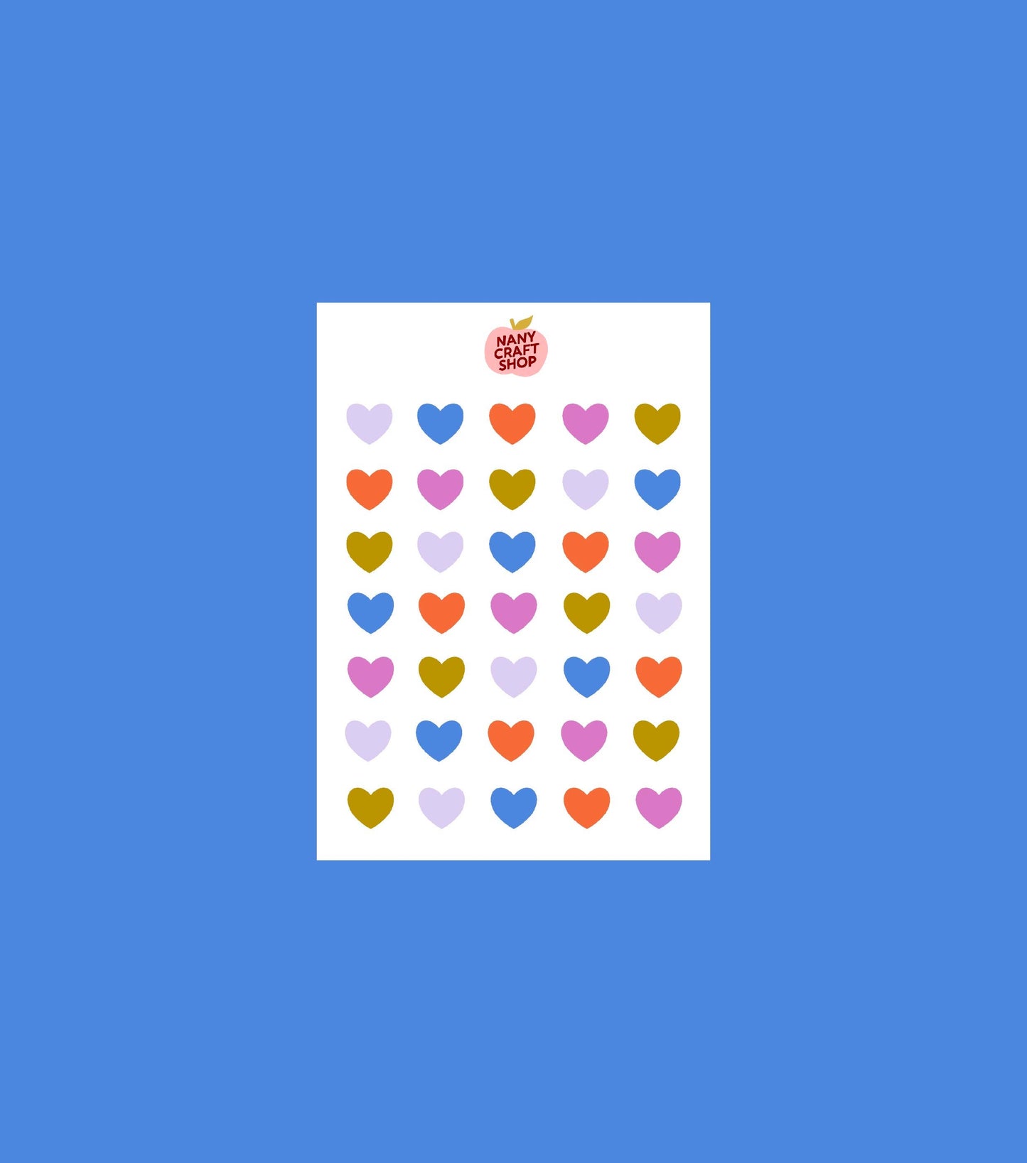 Planche de stickers - Coeur