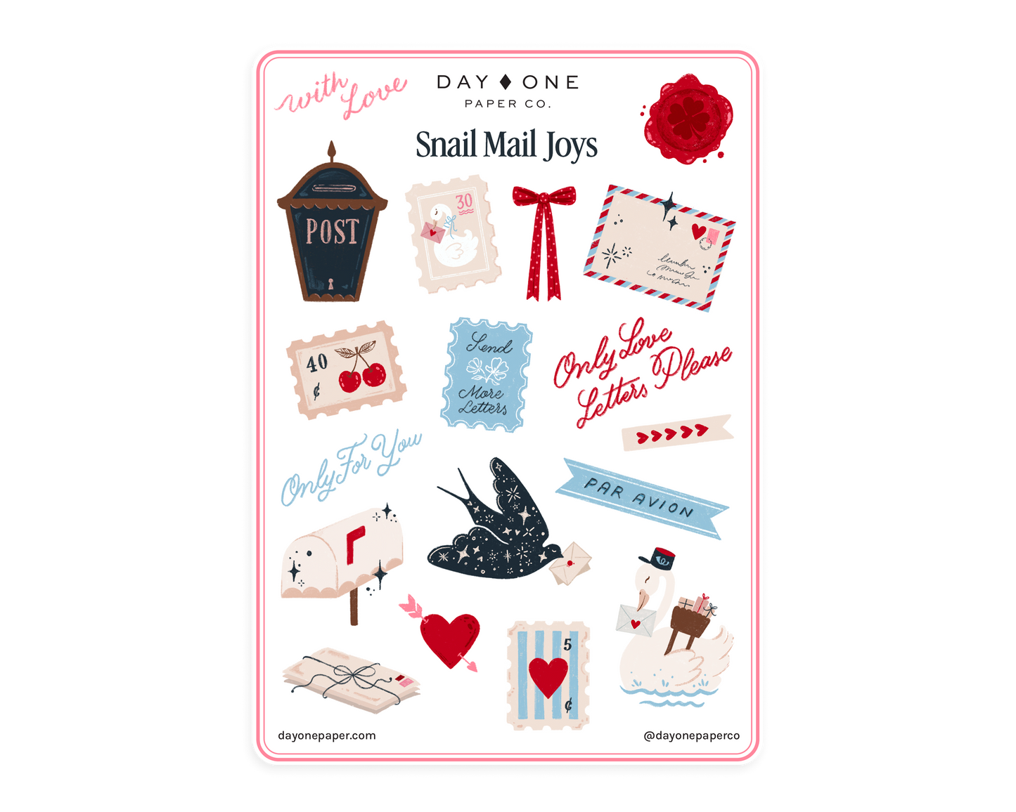 Planche de stickers - Send more mail