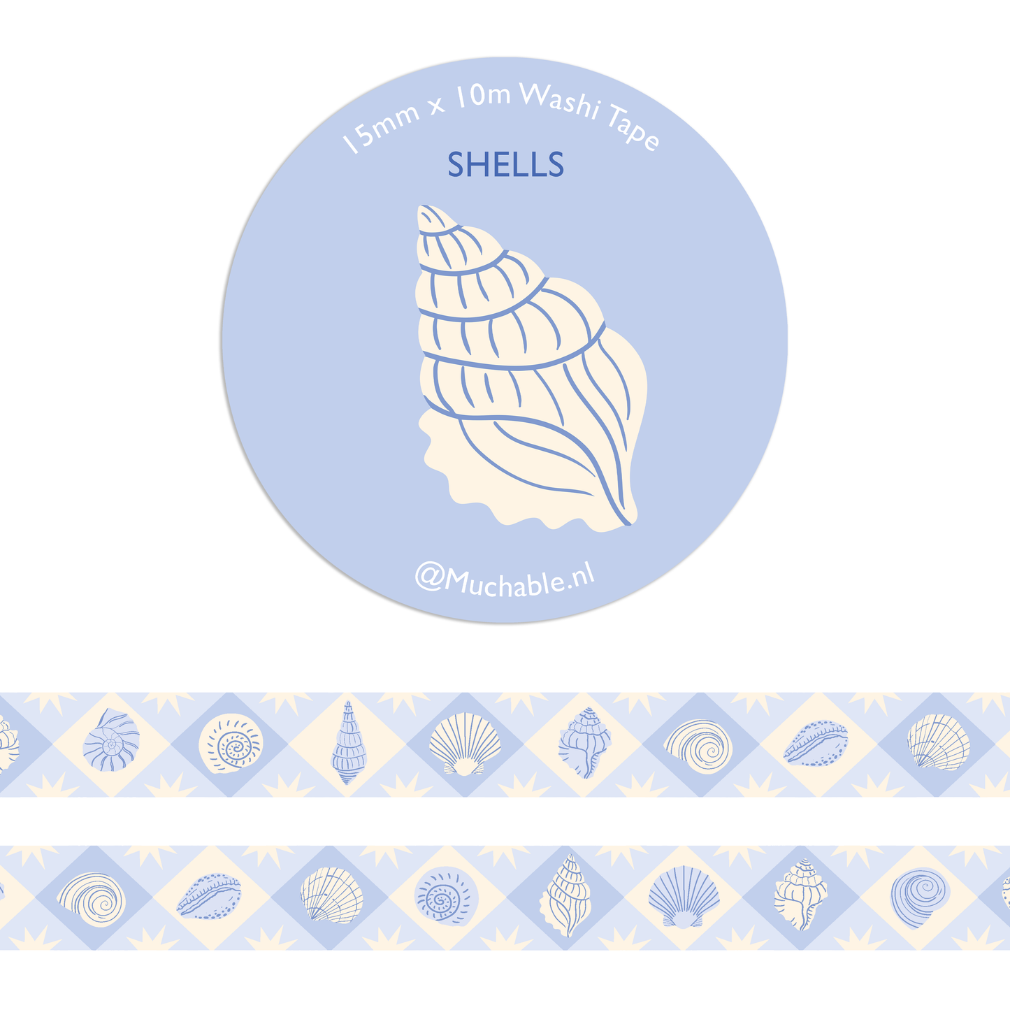 Washi Tape - Coquillages