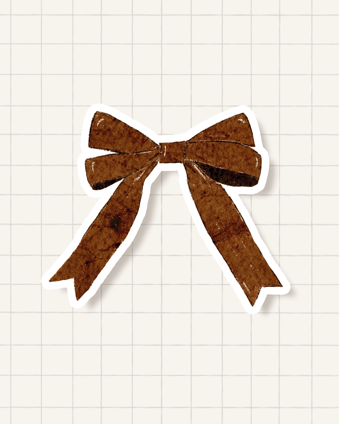 Sticker - Noeud marron