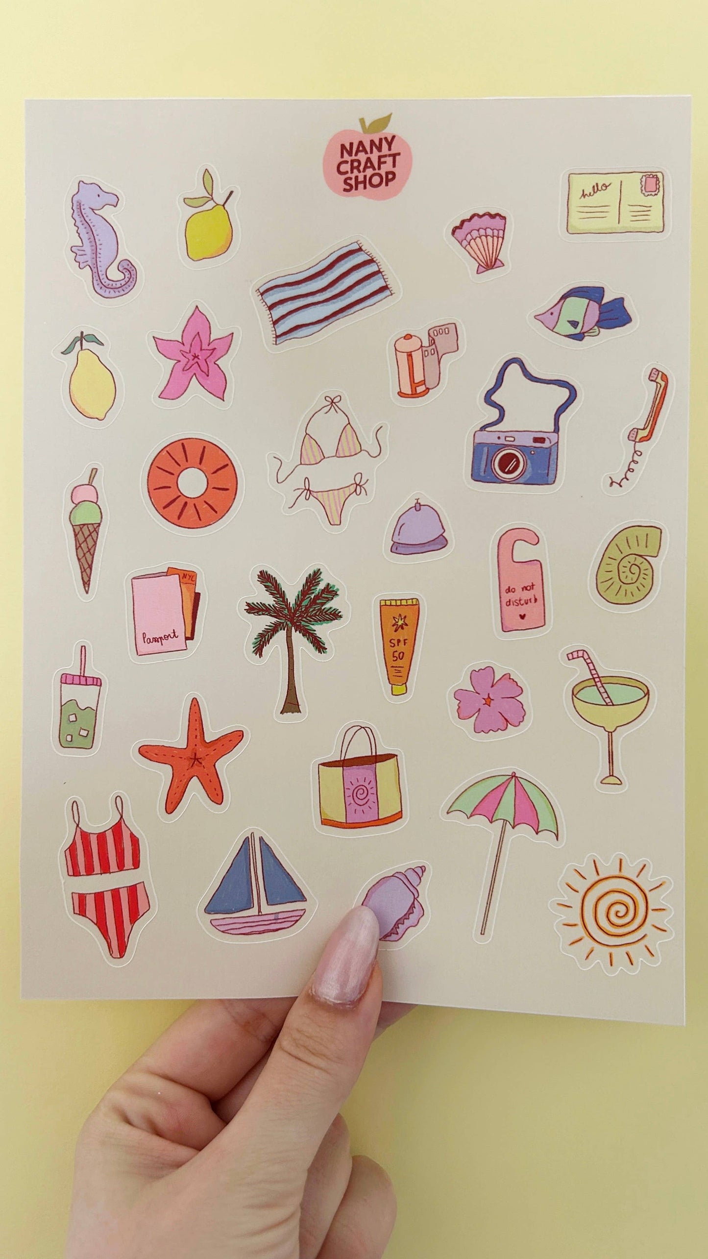 Planche de stickers - Summer
