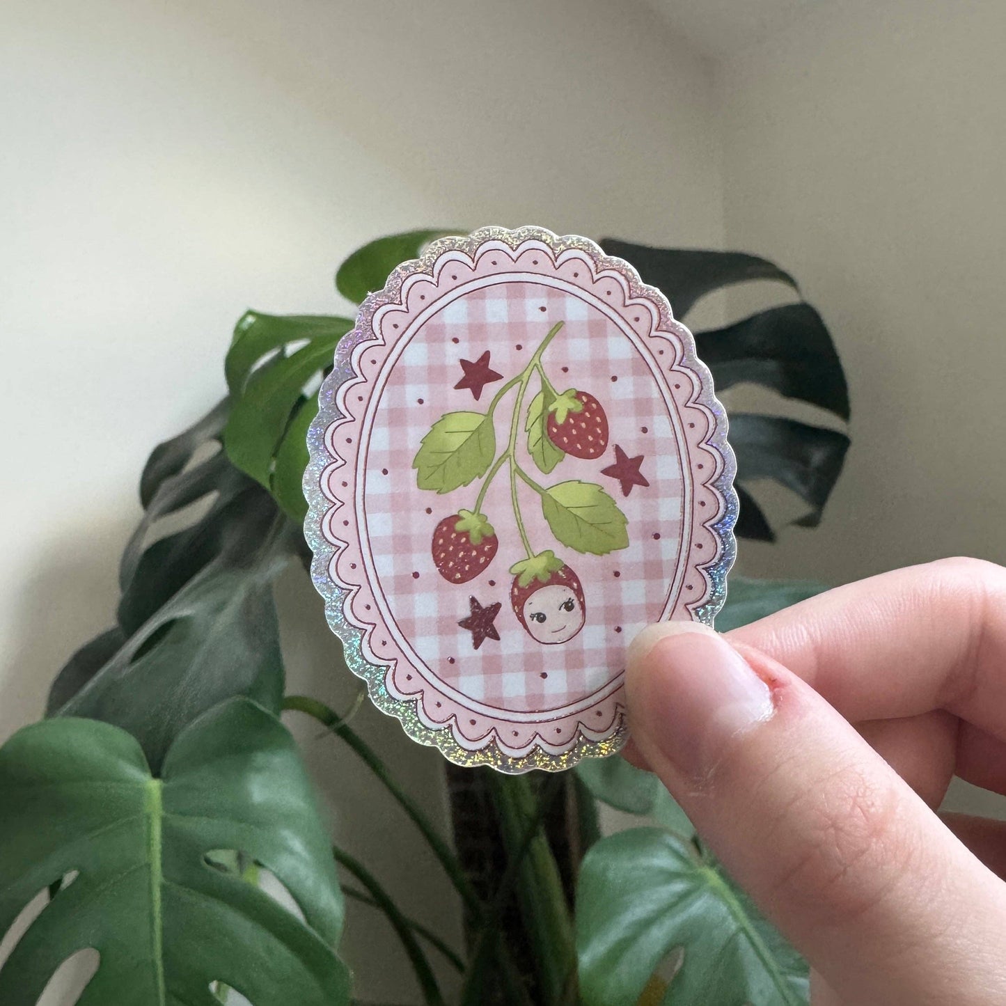 Sticker - Médaillon Fraise