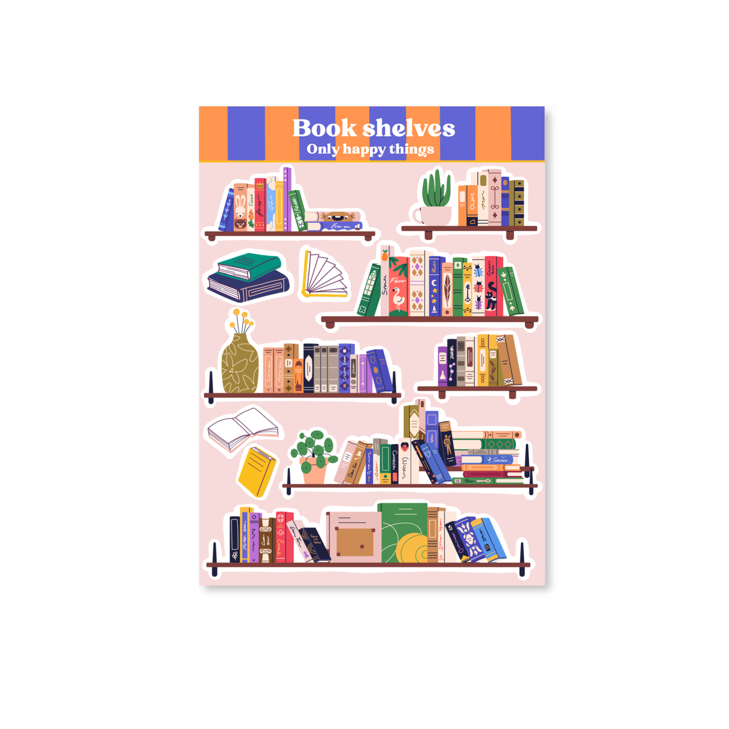 Planche de stickers - Bibliothèque
