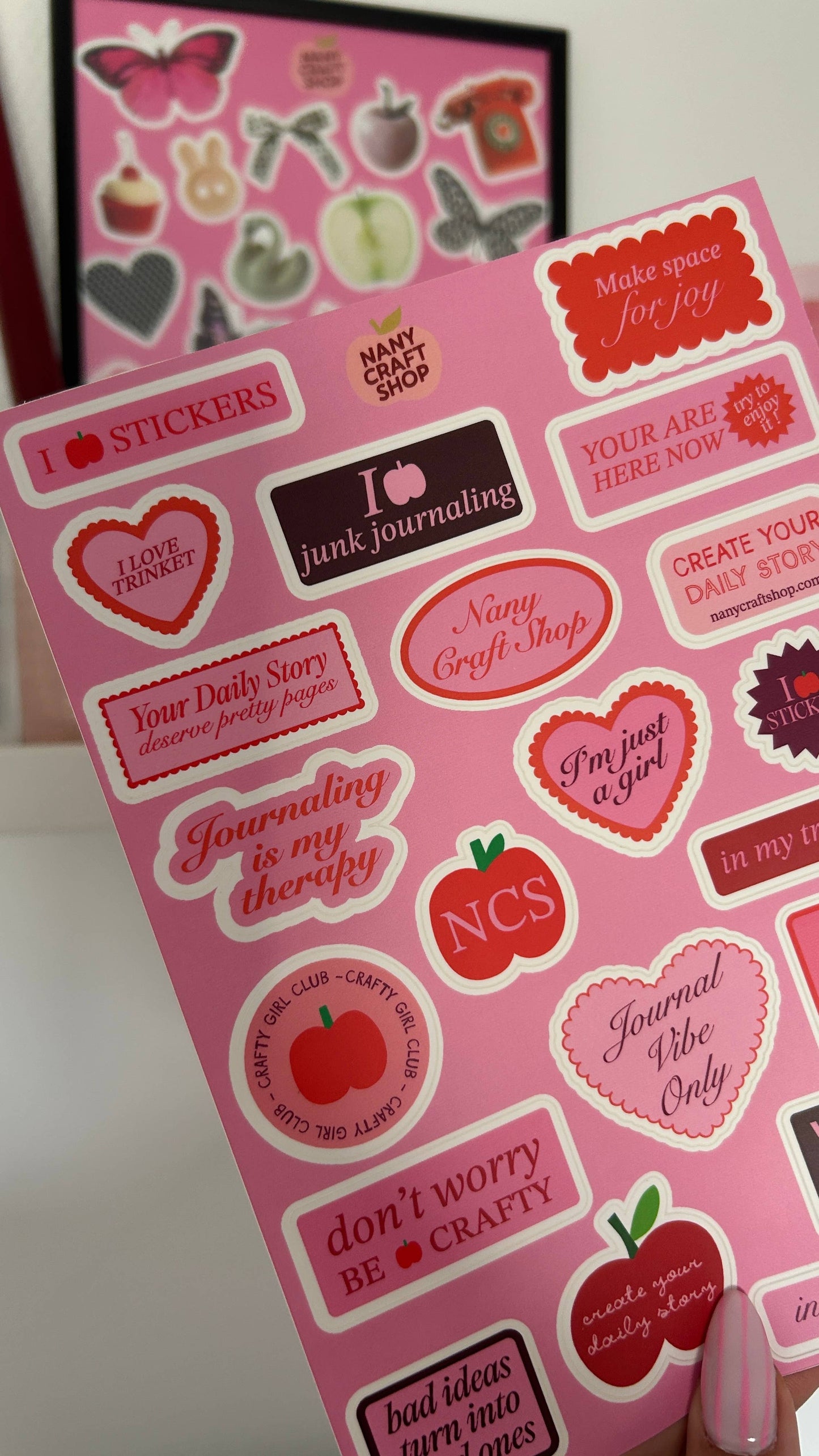 Planche de stickers - Journaling