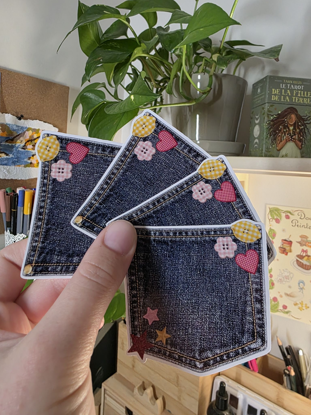 Sticker - Poche en jean