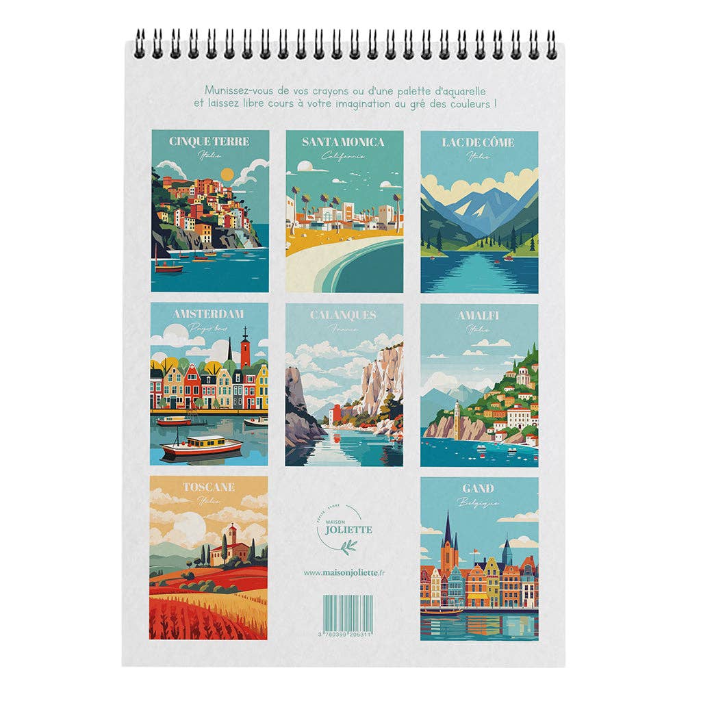 Carnet de coloriage - Voyage Voyage