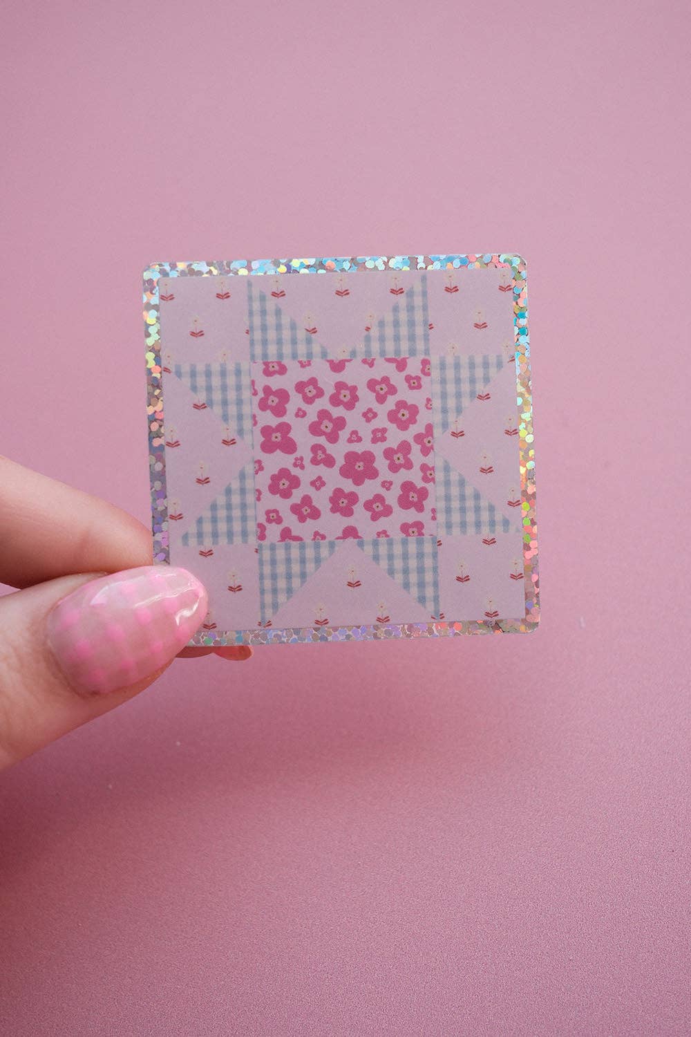 Sticker - Patchwork rose