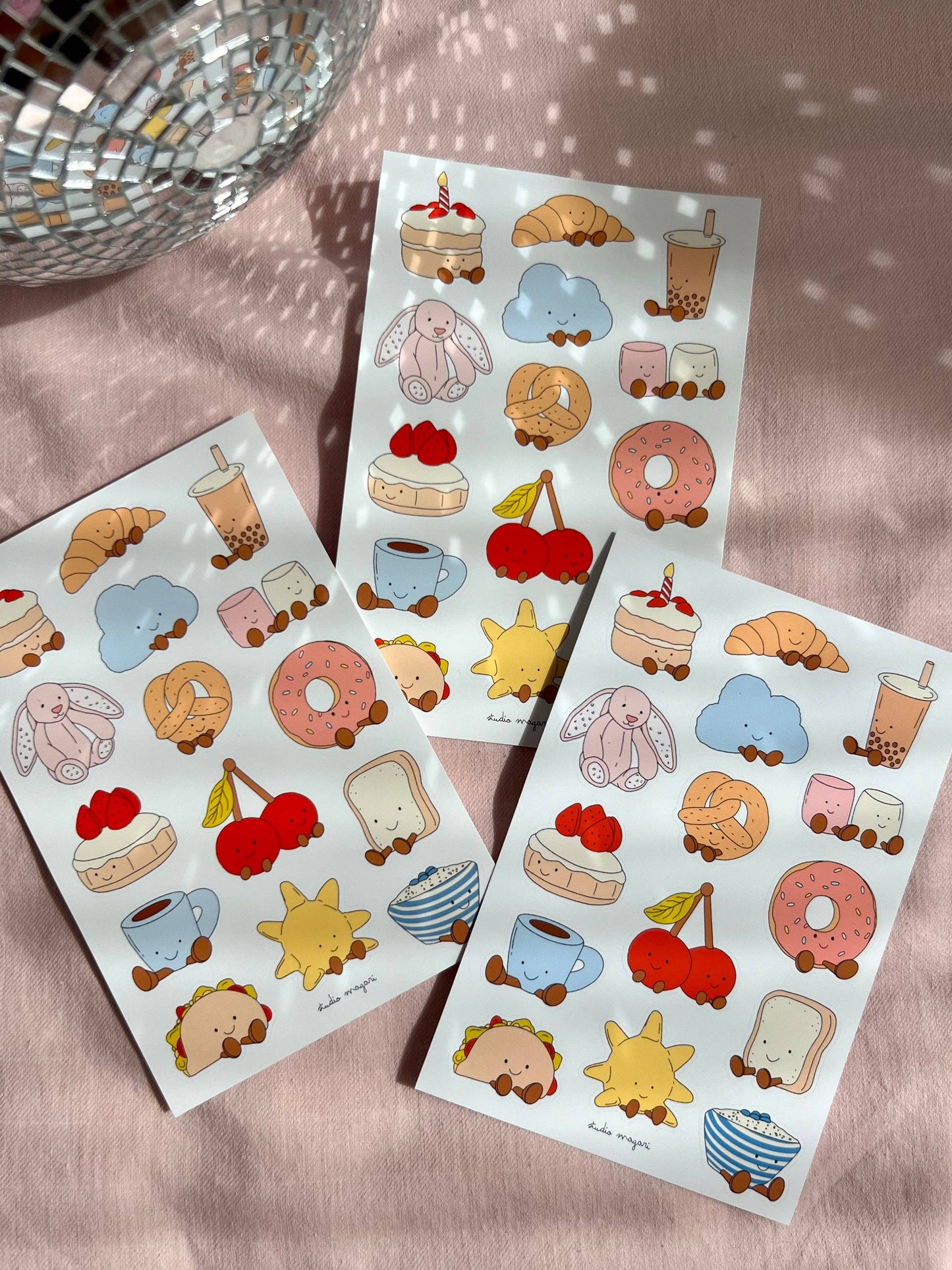 Planche de stickers - Jellycat