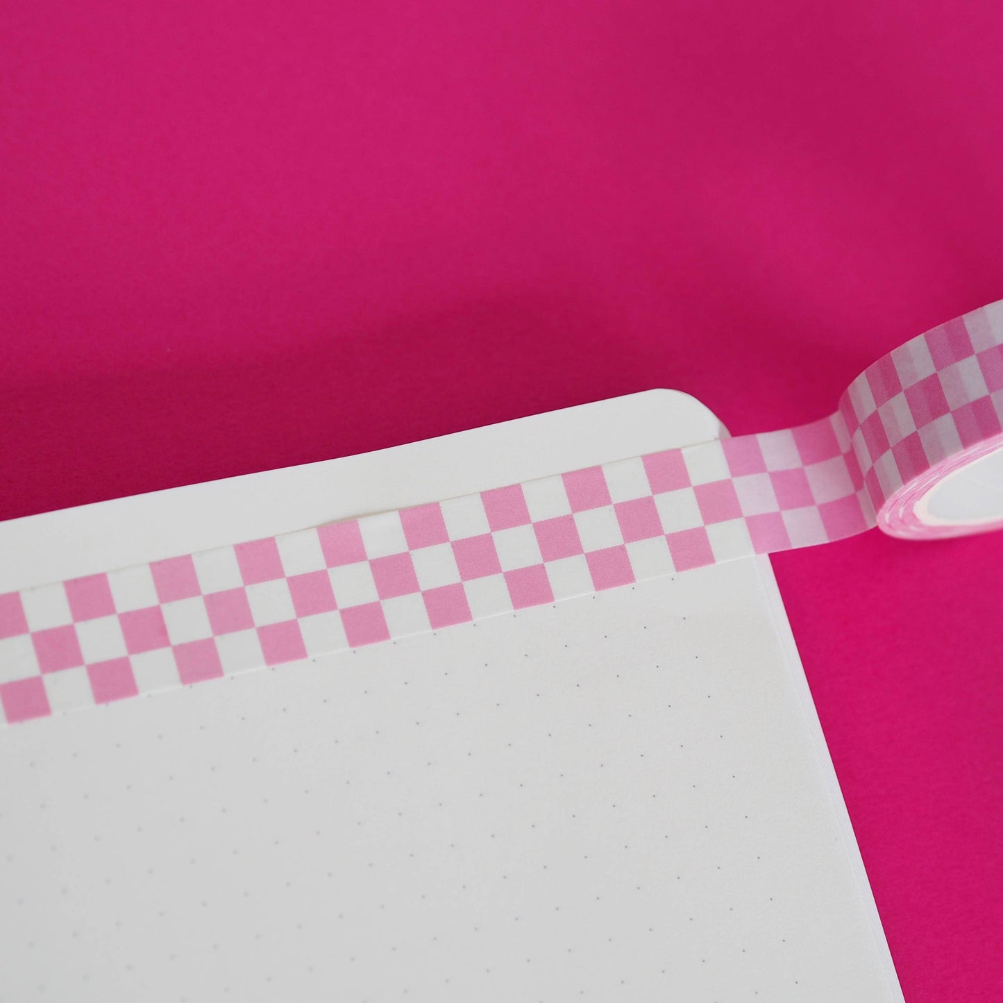 Washi Tape - Damier Rose Pâle