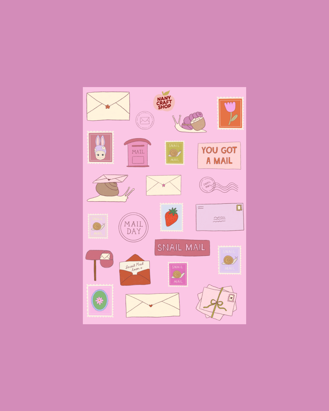 Planche de stickers - Snail Mail