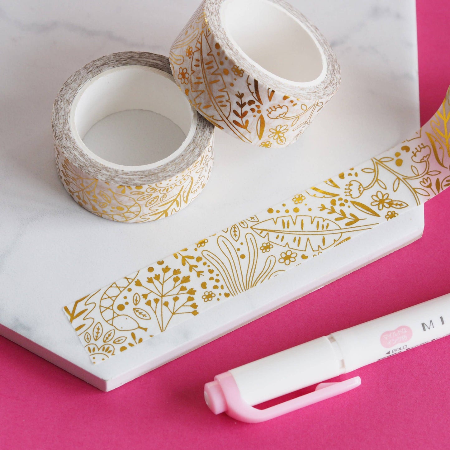 Washi Tape - Feuille d'or