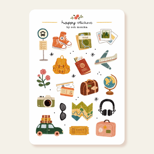 Planche de stickers - Voyageur
