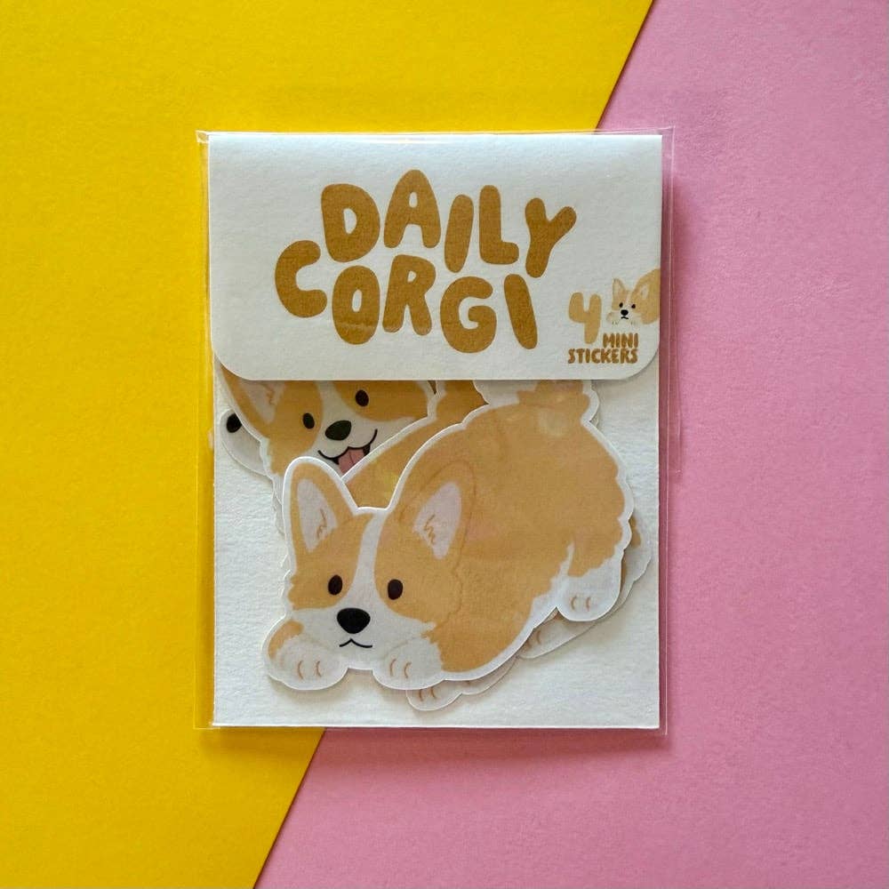 Lot de stickers - Corgis