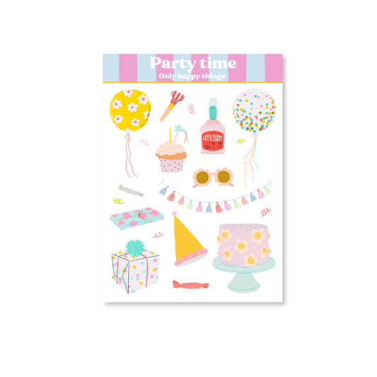 Planche de stickers - Party Time