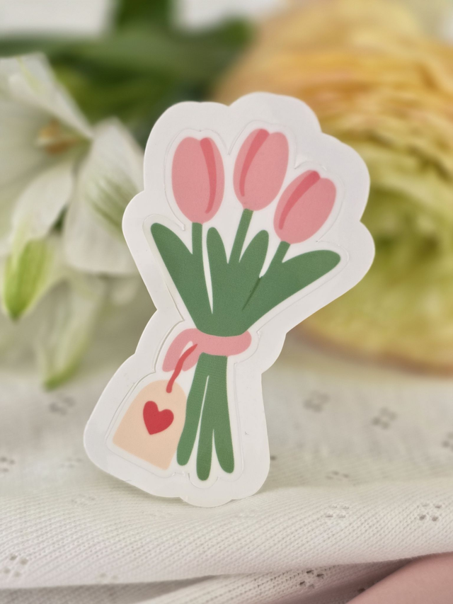 Sticker - Bouquet de tulipes