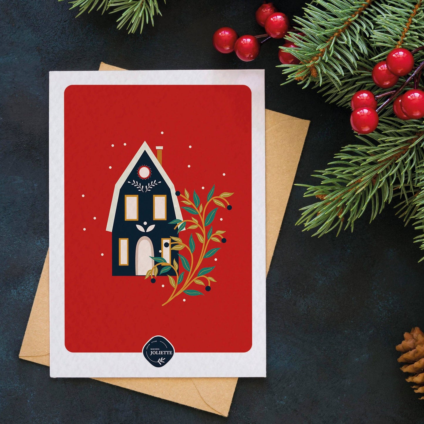 Carte postale - Maisonnette de Noël