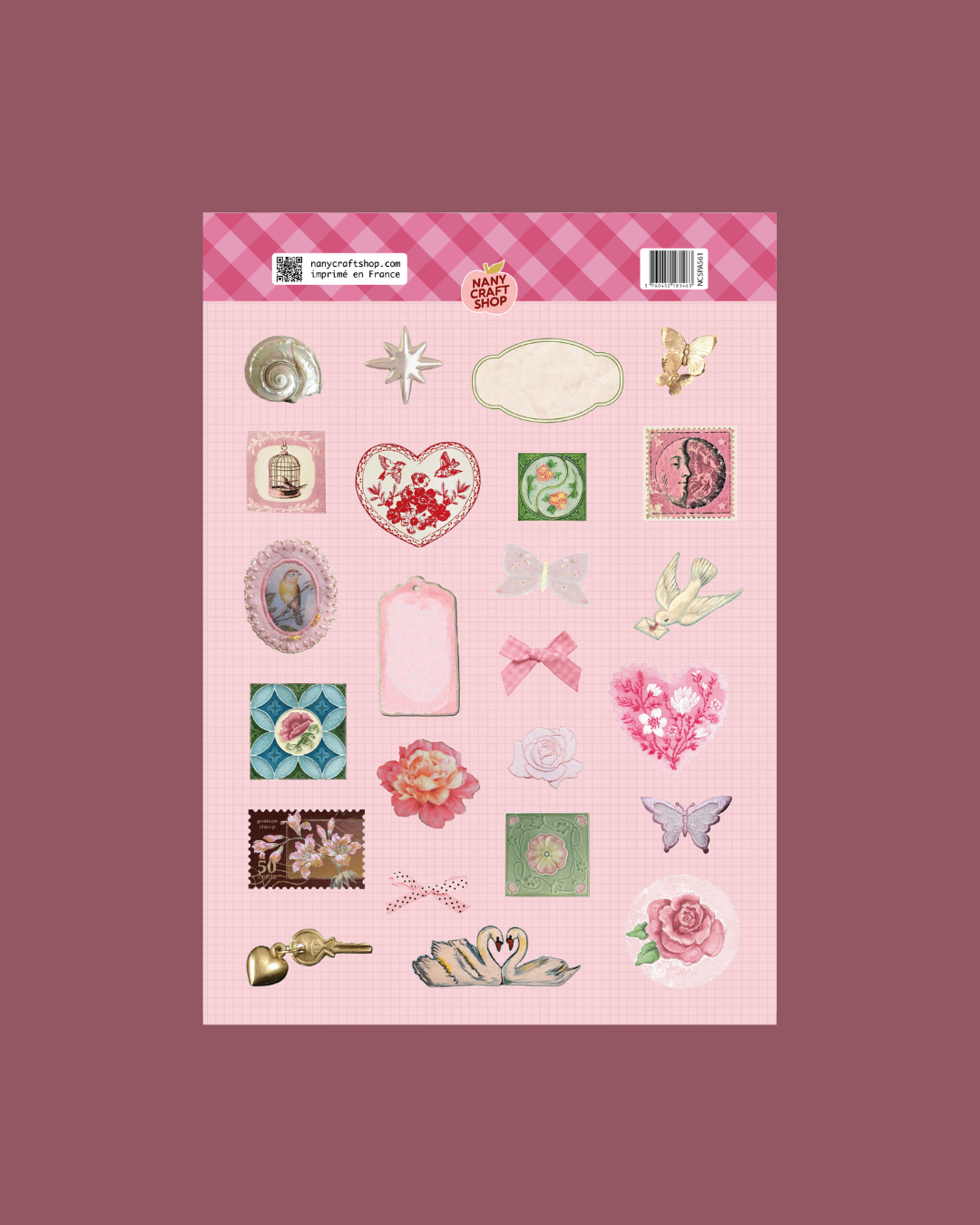 Planche de stickers - Whimsical august