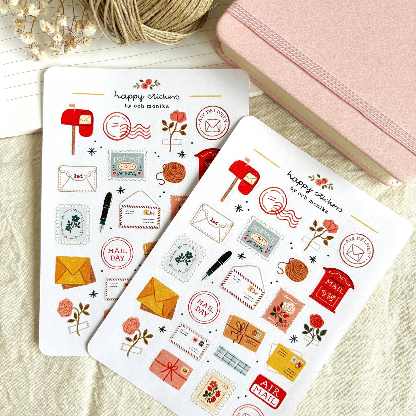 Planche de stickers - Happy Mail