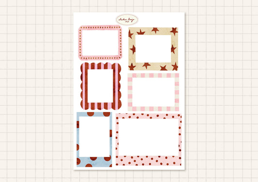 Planche de stickers - Polaroid Frames
