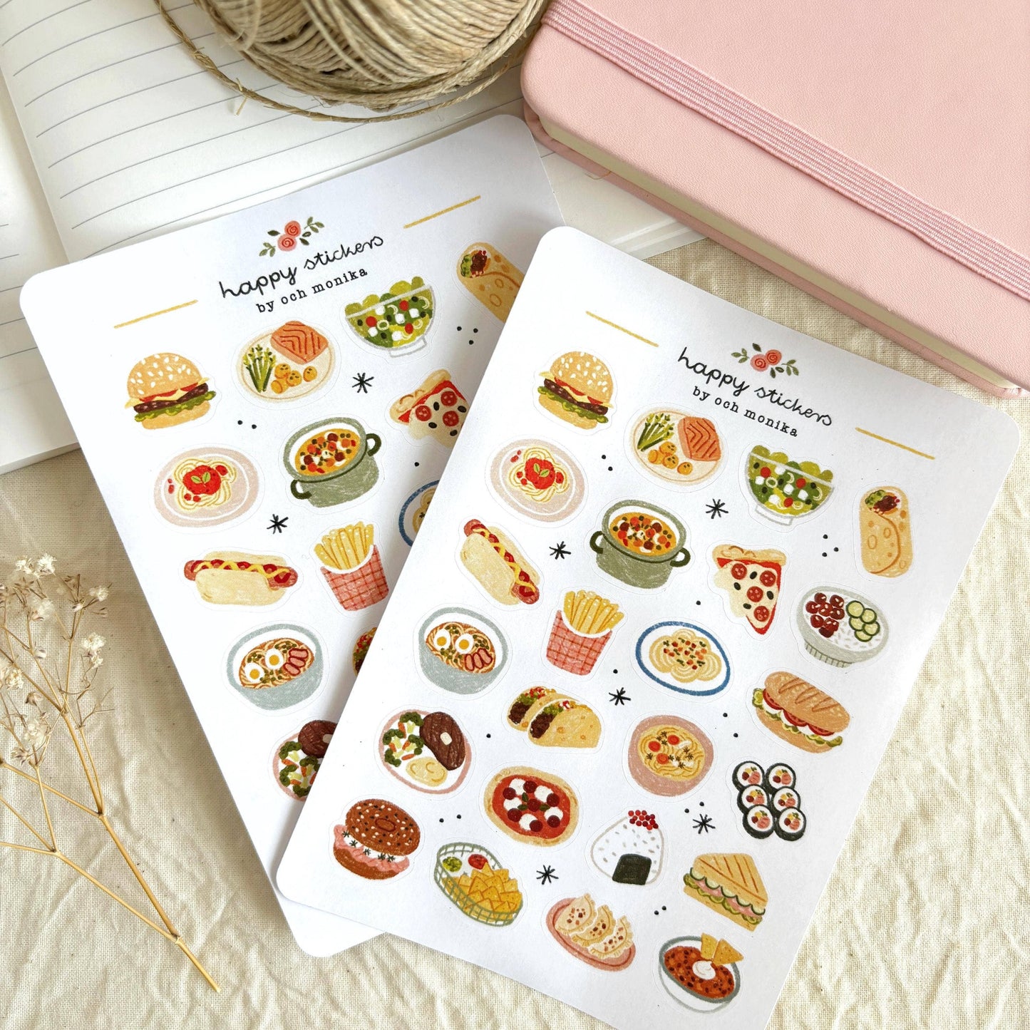 Planche de stickers - Heure du dîner