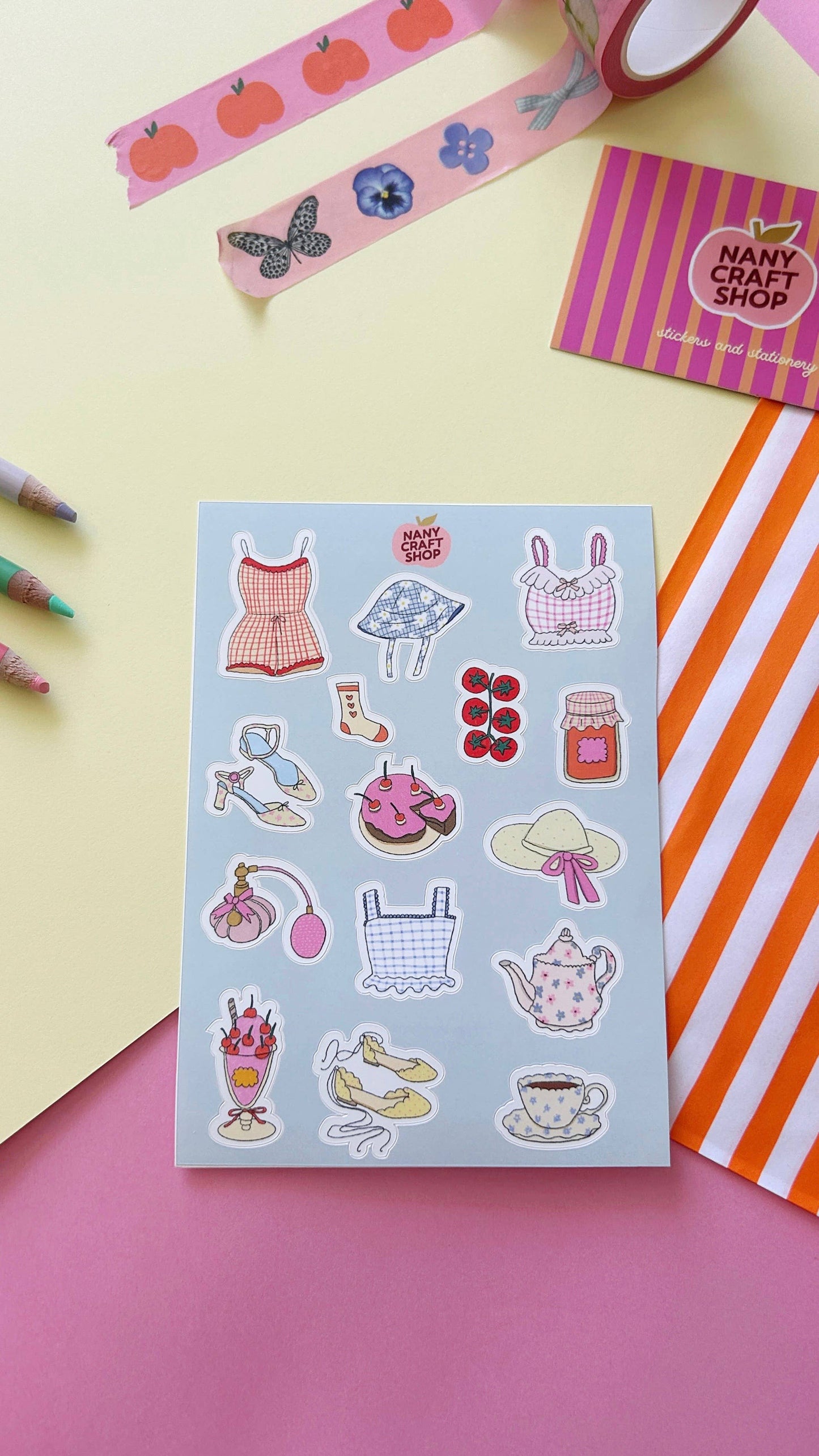 Planche de stickers - Pique-nique