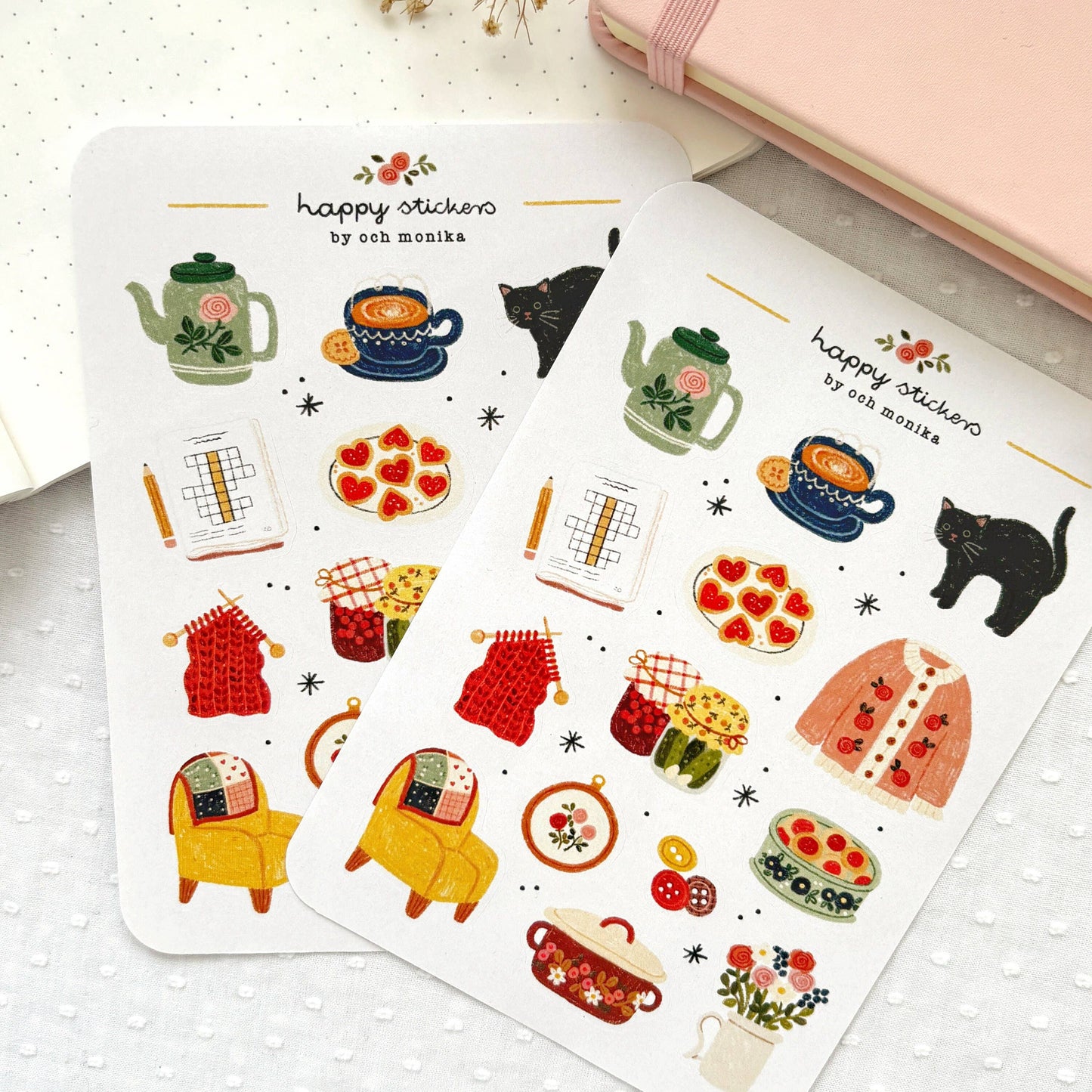 Planche de stickers - Choses de Mamie