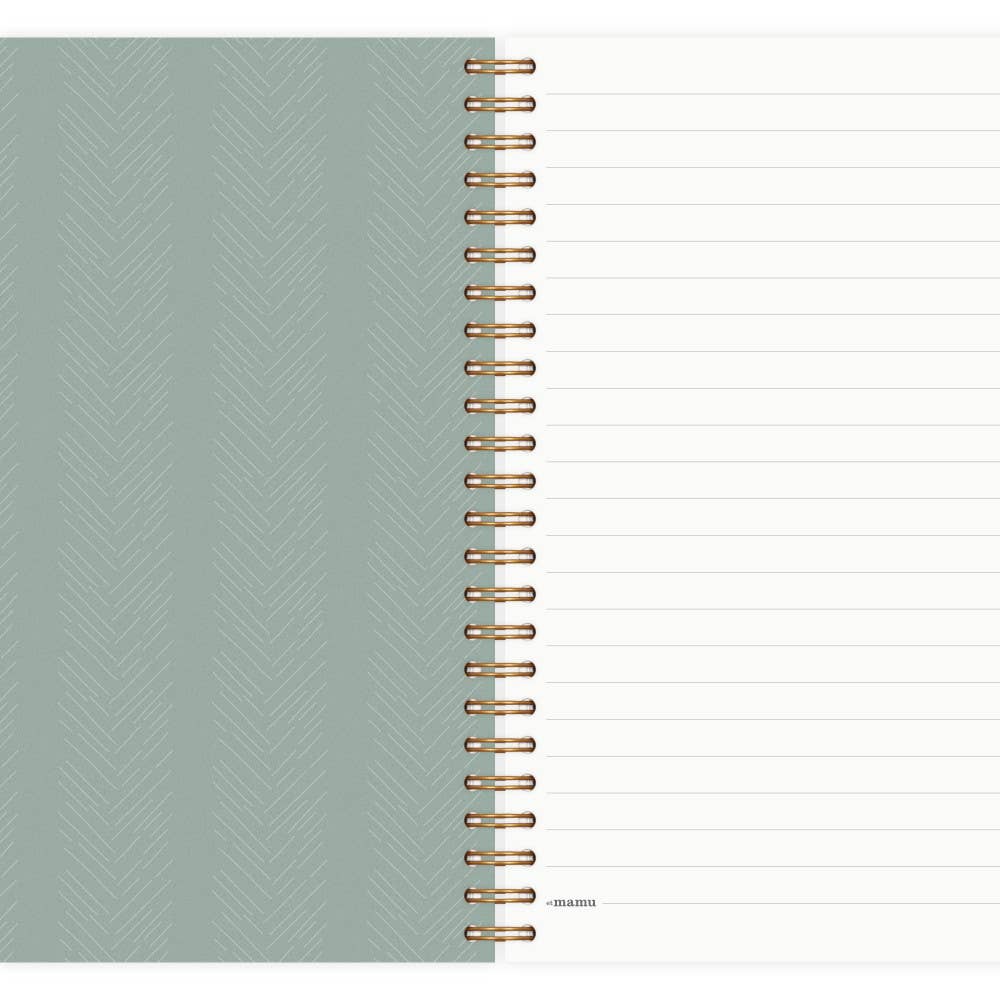 Carnet à spirales vierge - Motifs chevrons