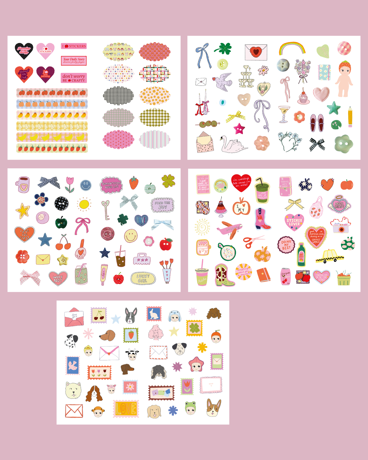 Carnet de stickers - Stickers Lovers