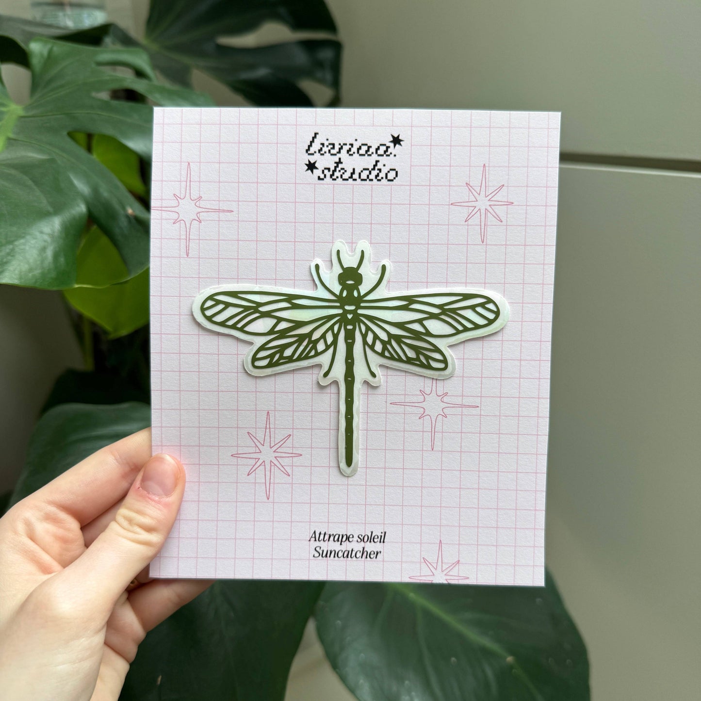 Sticker Sun Catcher - Libellule
