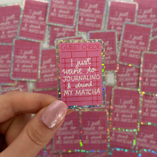 Sticker - Journaling & Matcha
