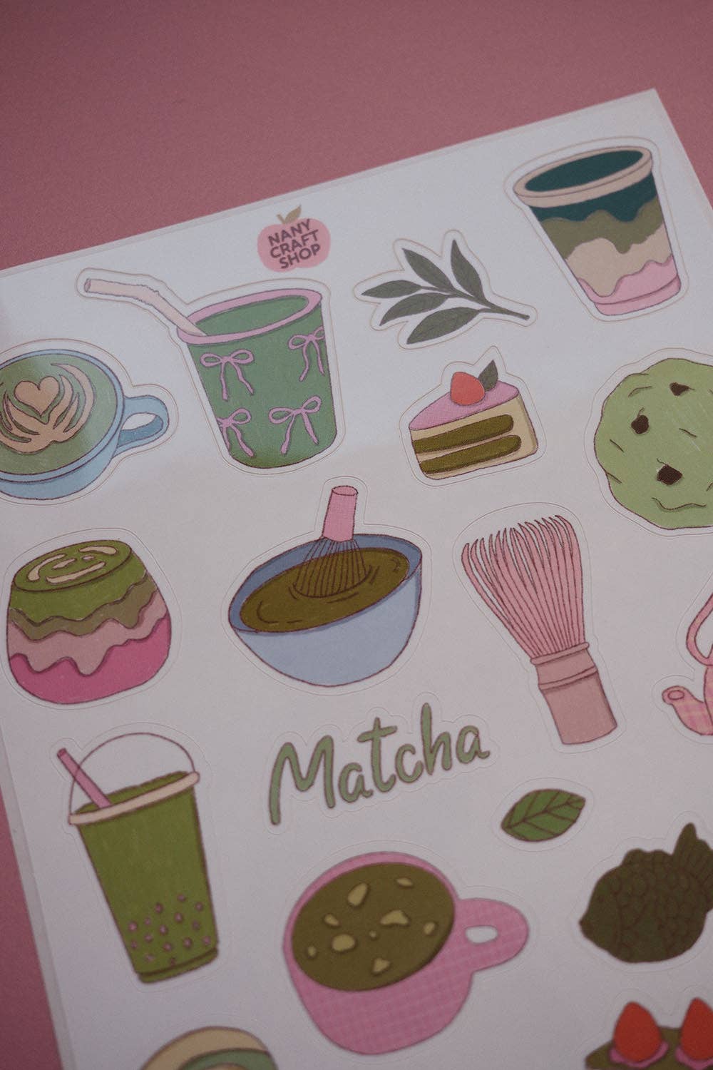 Planche de stickers - Matcha