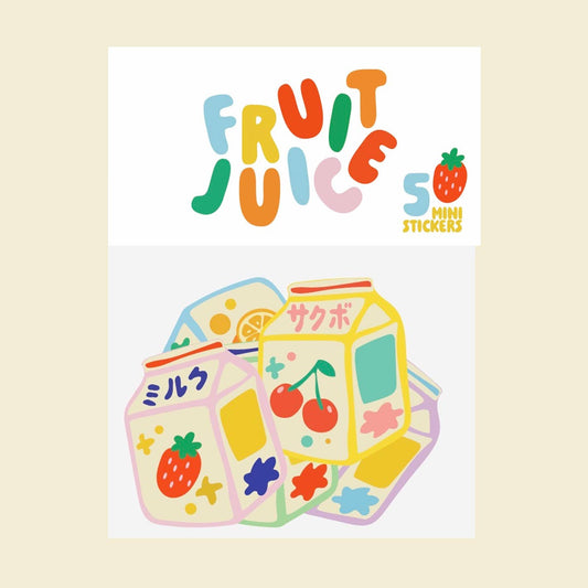 Lot de stickers - Fruit Juice