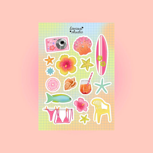 Planche de stickers - Summer Life