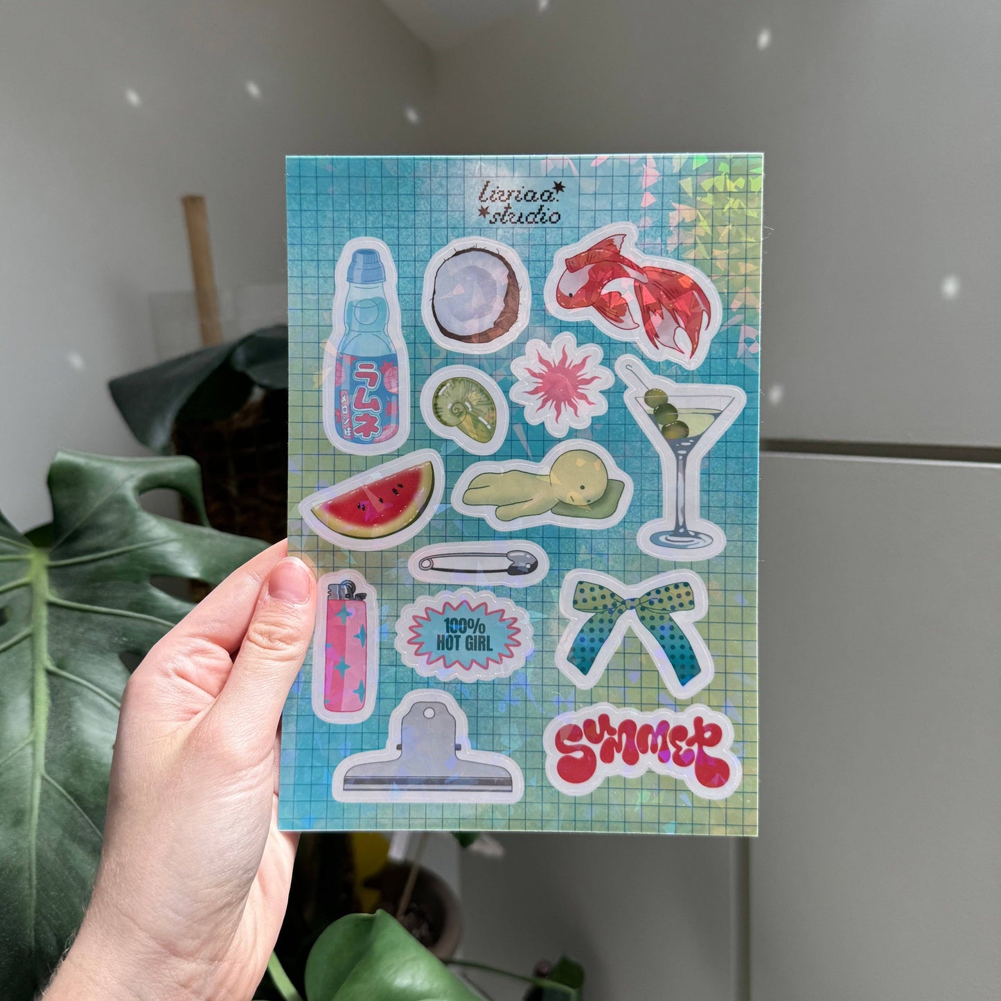 Planche de stickers - Blue Summer