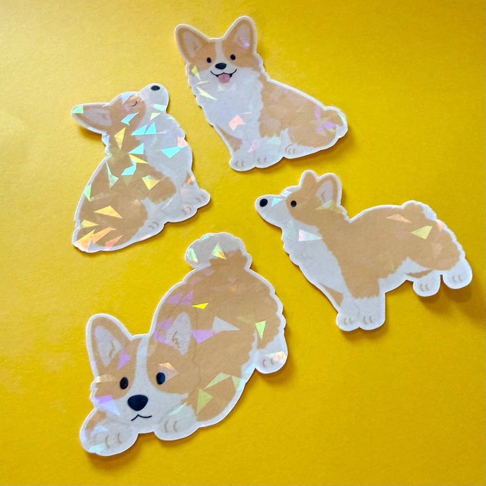 Lot de stickers - Corgis