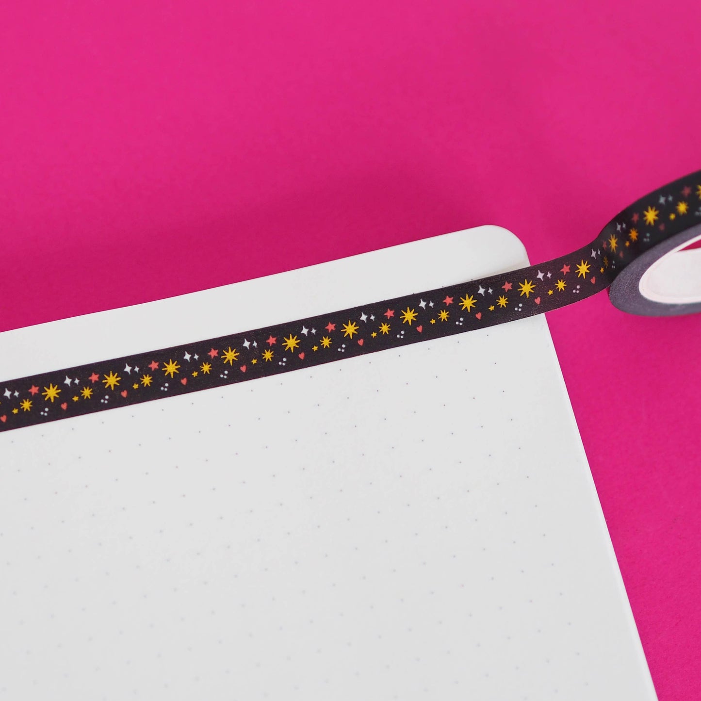 Washi Tape - Étoiles Noires