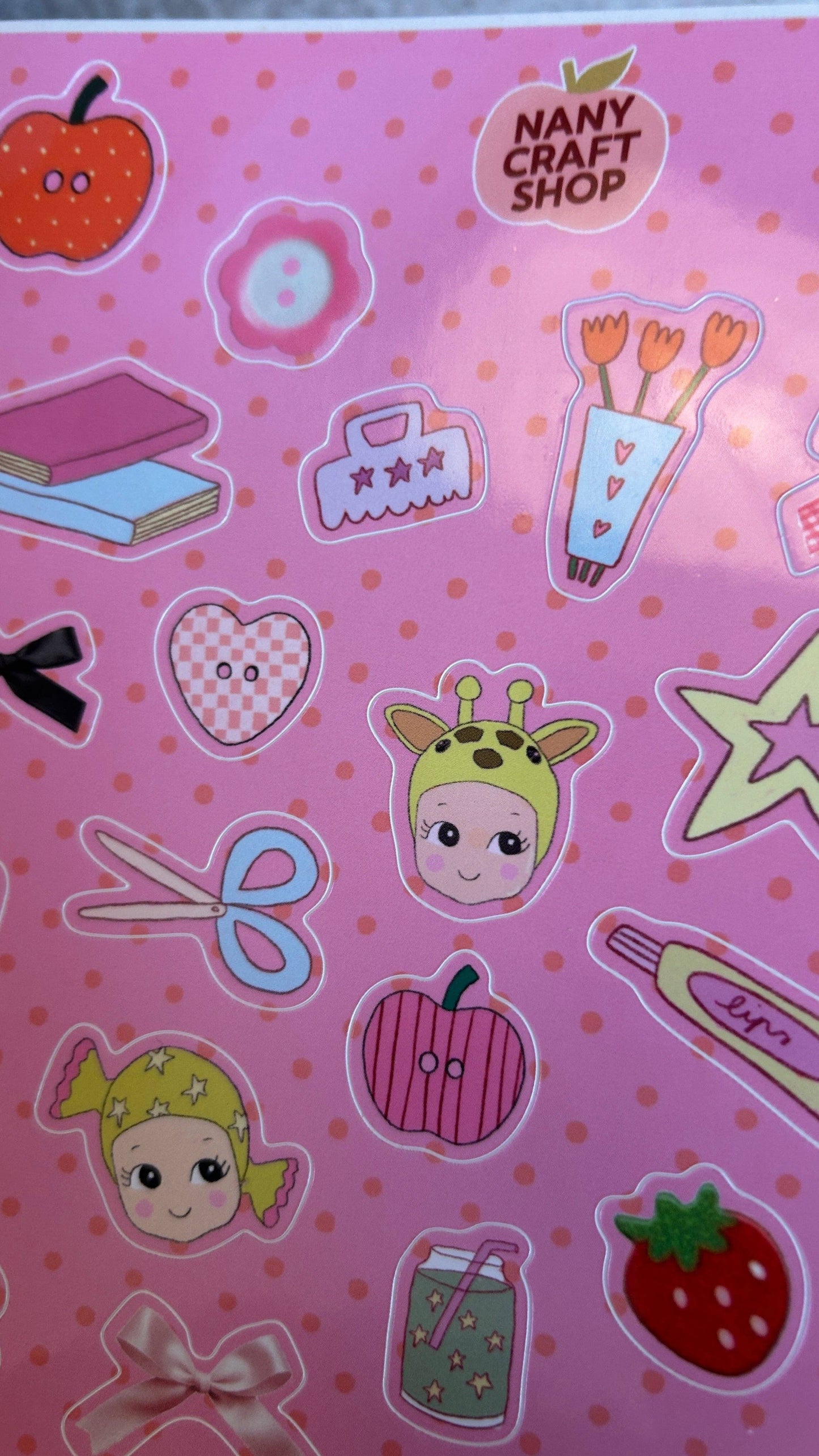 Planche de stickers - Anniversaire Nany