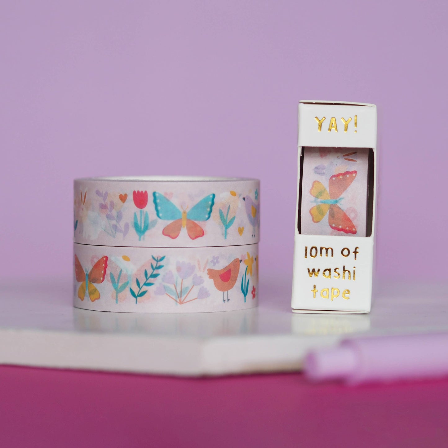 Washi Tape -  Spring Animals and Flowers