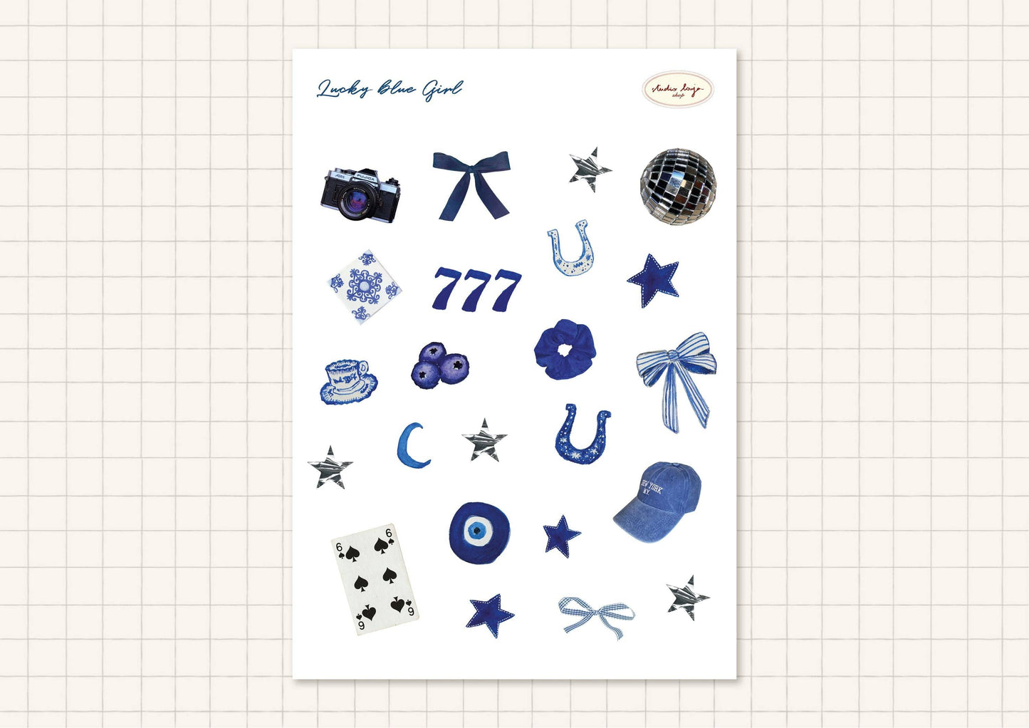 Planche de stickers - Lucky Girl