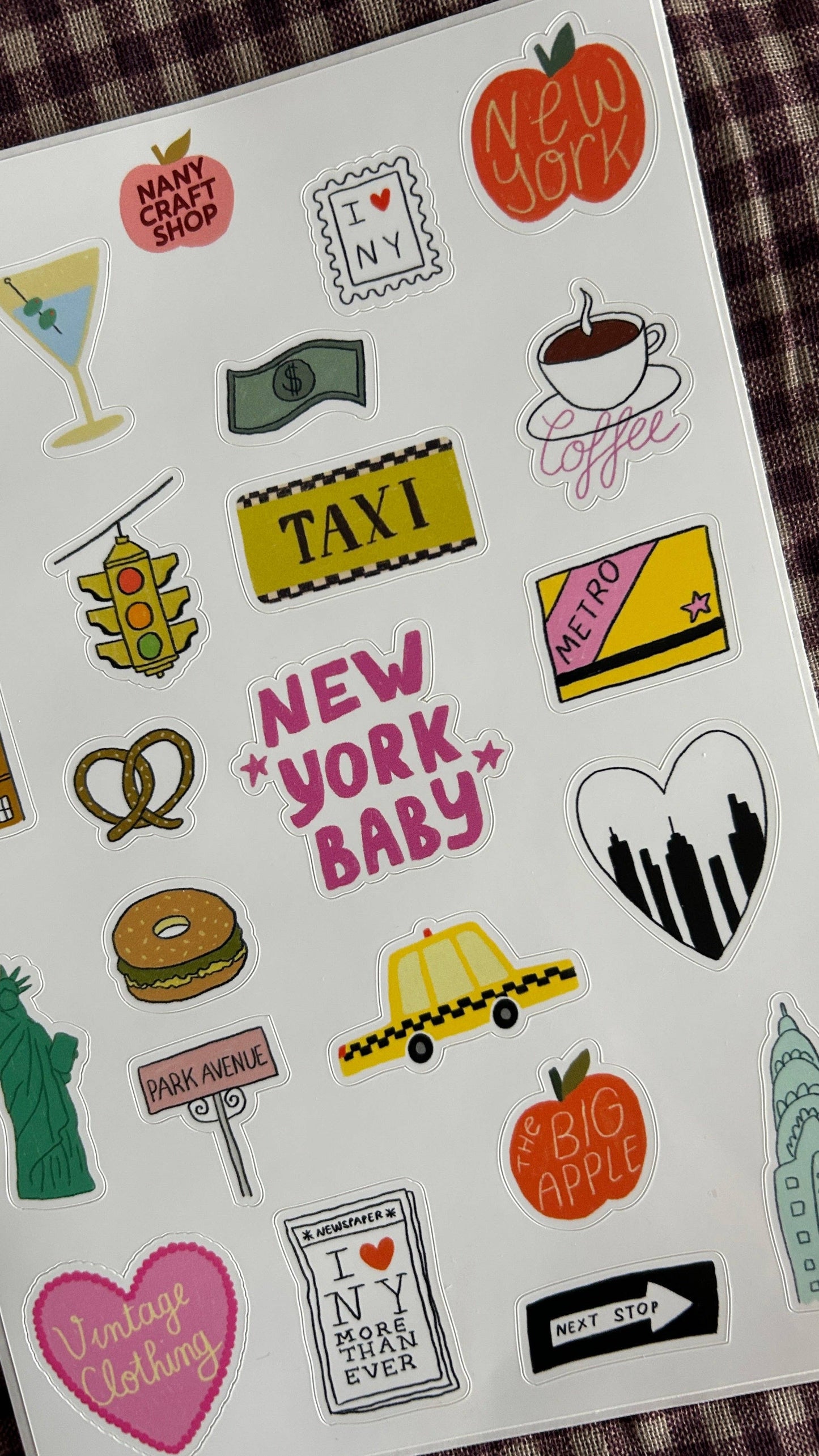 Planche de stickers - New York City