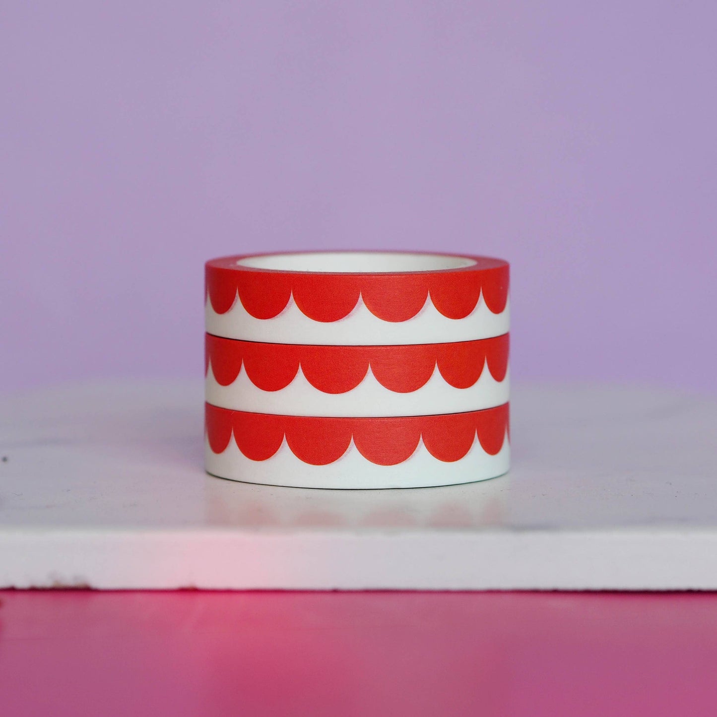 Washi Tape - Vagues Rouges